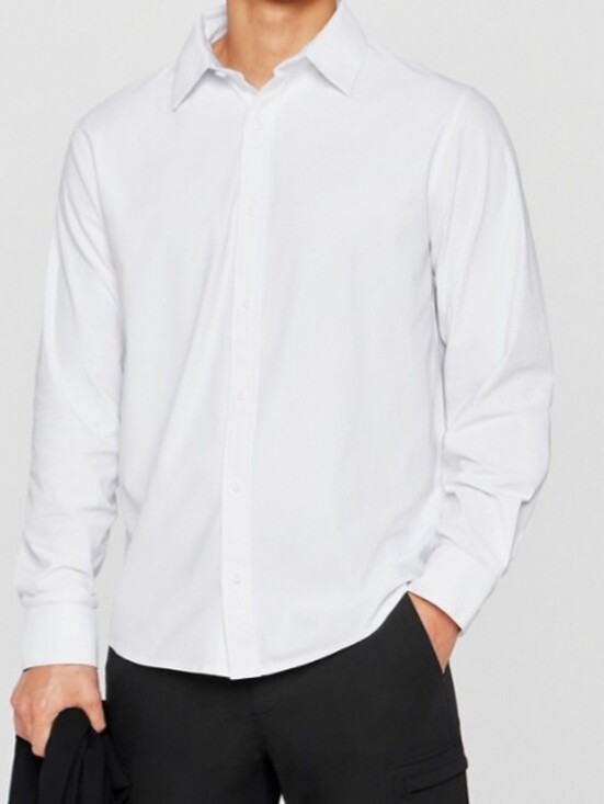 Fabletics Other - Fabletics Men's The Don Long Sleeve Button Up Classic Fit white shirt Size M NWT